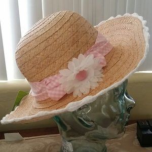 Straw Summer Hat Girls Size 8-16